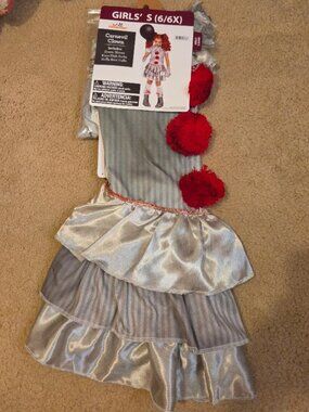 Costume 3, Clown, Girls Size 6/6X